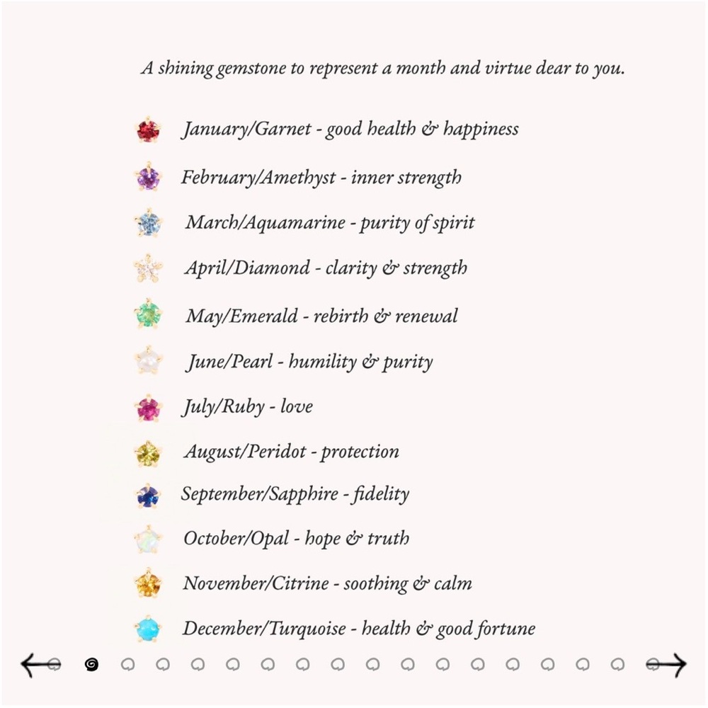 Catbird Little Star Birthstone Charm - Picture 6 of 7